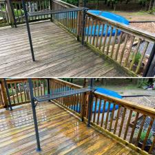 Wood deck cleaning in danville pa 002